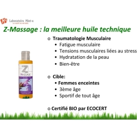 Huile de massage 500 ML Bien-être Z-Massage Laboratoire Mint-e 11 - mesfleursdebach.com 