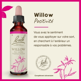 Willow Bach Original - Fleur de Bach Authentique 20 ml (Saule) Bach Original Nelsons 1 - mesfleursdebach.com 