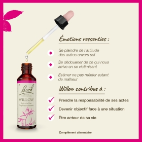 Willow Bach Original - Fleur de Bach Authentique 20 ml (Saule) Bach Original Nelsons 3 - mesfleursdebach.com 
