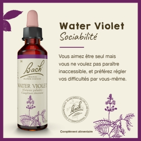 Water Violet Bach Original - Fleur de Bach Authentique 20 ml (Violette d'Eau) Bach Original Nelsons 1 - mesfleursdebach.com 