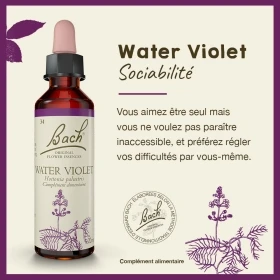 Water Violet Bach Original - Fleur de Bach Authentique 20 ml (Violette d'Eau) Bach Original Nelsons 1 - mesfleursdebach.com 