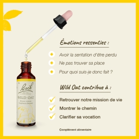Wild Oat Bach Original - Fleur de Bach Authentique 20 ml (Folle Avoine) Bach Original Nelsons 3 - mesfleursdebach.com 