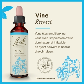 Vine Bach Original - Fleur de Bach Authentique 20 ml (Vigne) Bach Original Nelsons 1 - mesfleursdebach.com 
