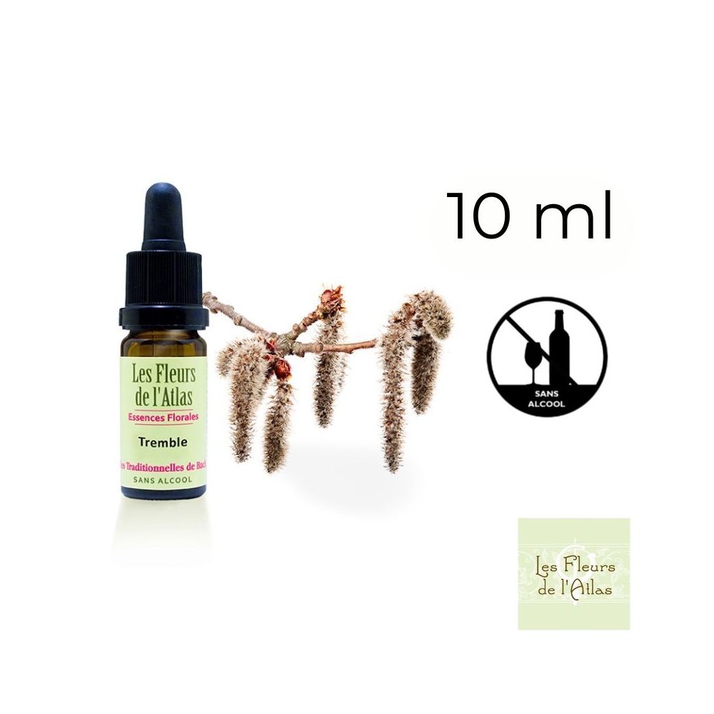 Aspen Fleurs de Bach sans alcool - Fleurs de l'Atlas 10 ml (Tremble) Fleurs de l'Atlas - Sans alcool 5 - mesfleursdebach.com 