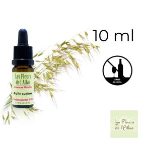 Wild Oat Fleurs de Bach sans alcool - Fleurs de l'Atlas 10 ml (Folle Avoine) Fleurs de l'Atlas - Sans alcool 1 - mesfleursdebach