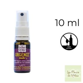 Urgence Rescue sans alcool nuit spray 10 ml - Les Fleurs de l'Atlas Fleurs de l'Atlas - Sans alcool 1 - mesfleursdebach.com 
