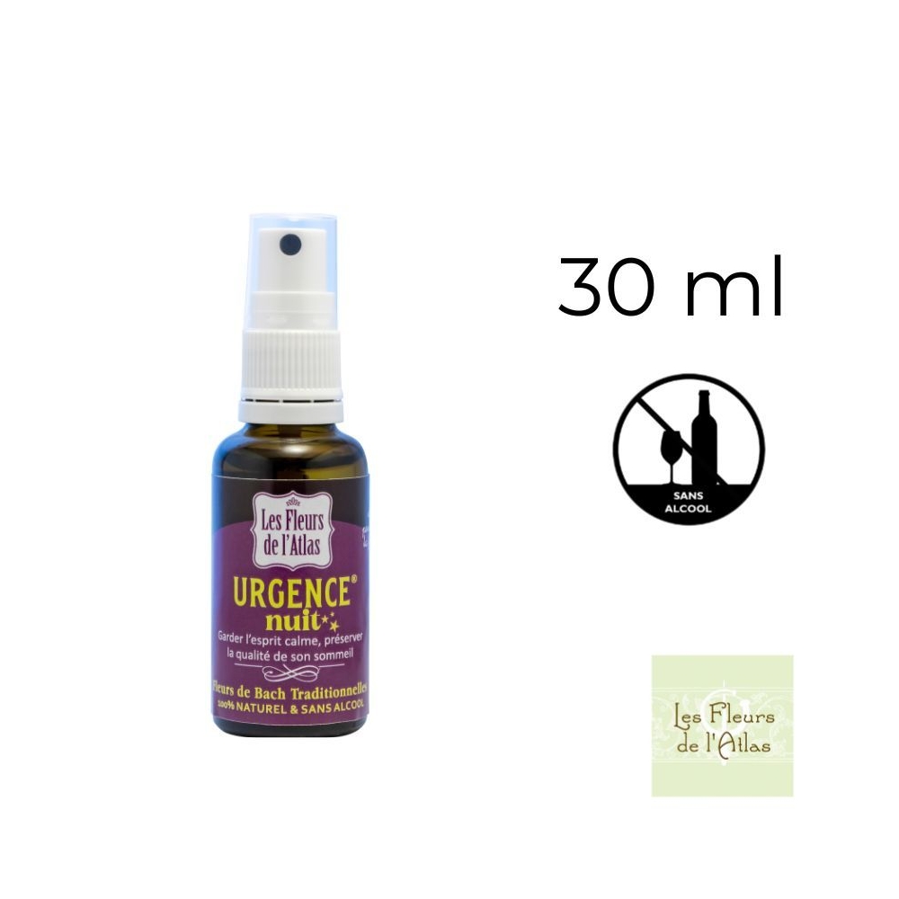 Urgence Rescue sans alcool nuit spray 30 ml - Les Fleurs de l'Atlas Fleurs de l'Atlas - Sans alcool 1 - mesfleursdebach.com Urgence Rescue sans alcool nuit spray 30 ml - Les Fleurs de l'Atlas Fleurs de l'Atlas - Sans alcool 1 - mesfleursdebach.com