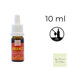 Urgence Rescue sans alcool jour compte-gouttes 10 ml - Les Fleurs de l'Atlas Fleurs de l'Atlas - Sans alcool 1 - mesfleursdebach