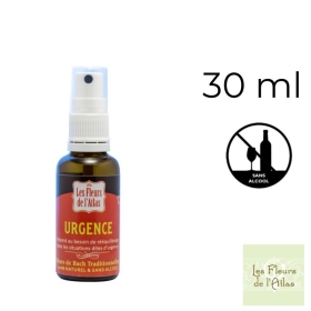 Urgence Rescue sans alcool jour spray 30 ml - Les Fleurs de l'Atlas Fleurs de l'Atlas - Sans alcool 1 - mesfleursdebach.com 