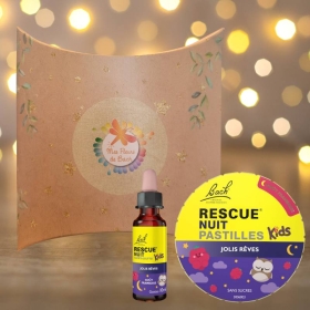 Coffret Cadeau Noël Enfants - Rescue Kids Nuit Framboise - Fleurs de Bach sans alcool Bach Original Nelsons 1 - mesfleursdebach.