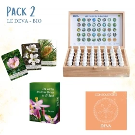 2 - Coffret de Noël plein en bois Deva 15 ml- 38 fleurs de Bach et 2 rescue Deva 1 - mesfleursdebach.com 