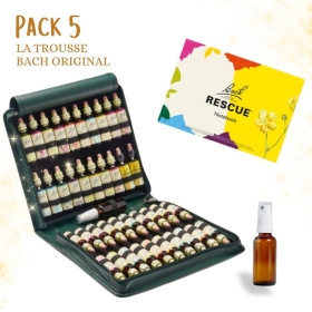 5 - Trousse de Noël fleurie pleine Bach Original 20 Ml. Offerts: 1 Livre, 1 vapospray 30 ml Bach Original Nelsons 1 - mesfleursd