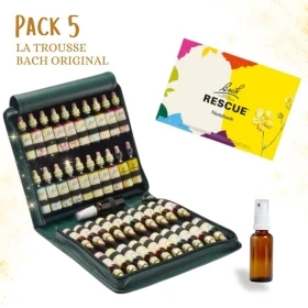 5 - Trousse de Noël fleurie pleine Bach Original 20 Ml. Offerts: 1 Livre, 1 vapospray 30 ml Bach Original Nelsons 1 - mesfleursd