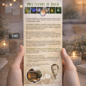 50 flyers professionnels Fleurs de Bach: rajoutez votre tampon!! Mes Fleurs de BACH 1 - mesfleursdebach.com 