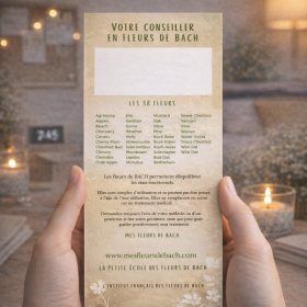 50 flyers professionnels Fleurs de Bach: rajoutez votre tampon!! Mes Fleurs de BACH 2 - mesfleursdebach.com 