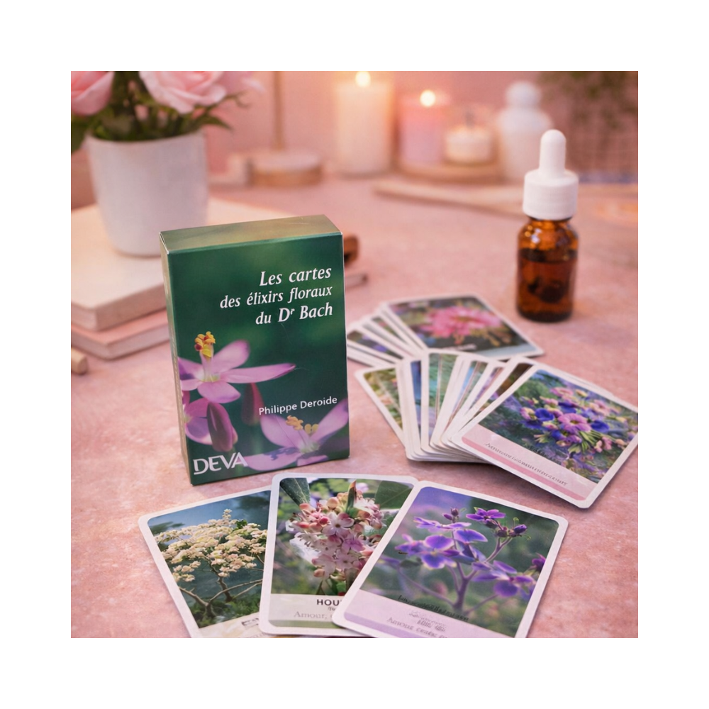 39 Cartes des élixirs floraux du DR Bach de Philippe Deroide - Deva - 10*7cm Deva 1 - mesfleursdebach.com 