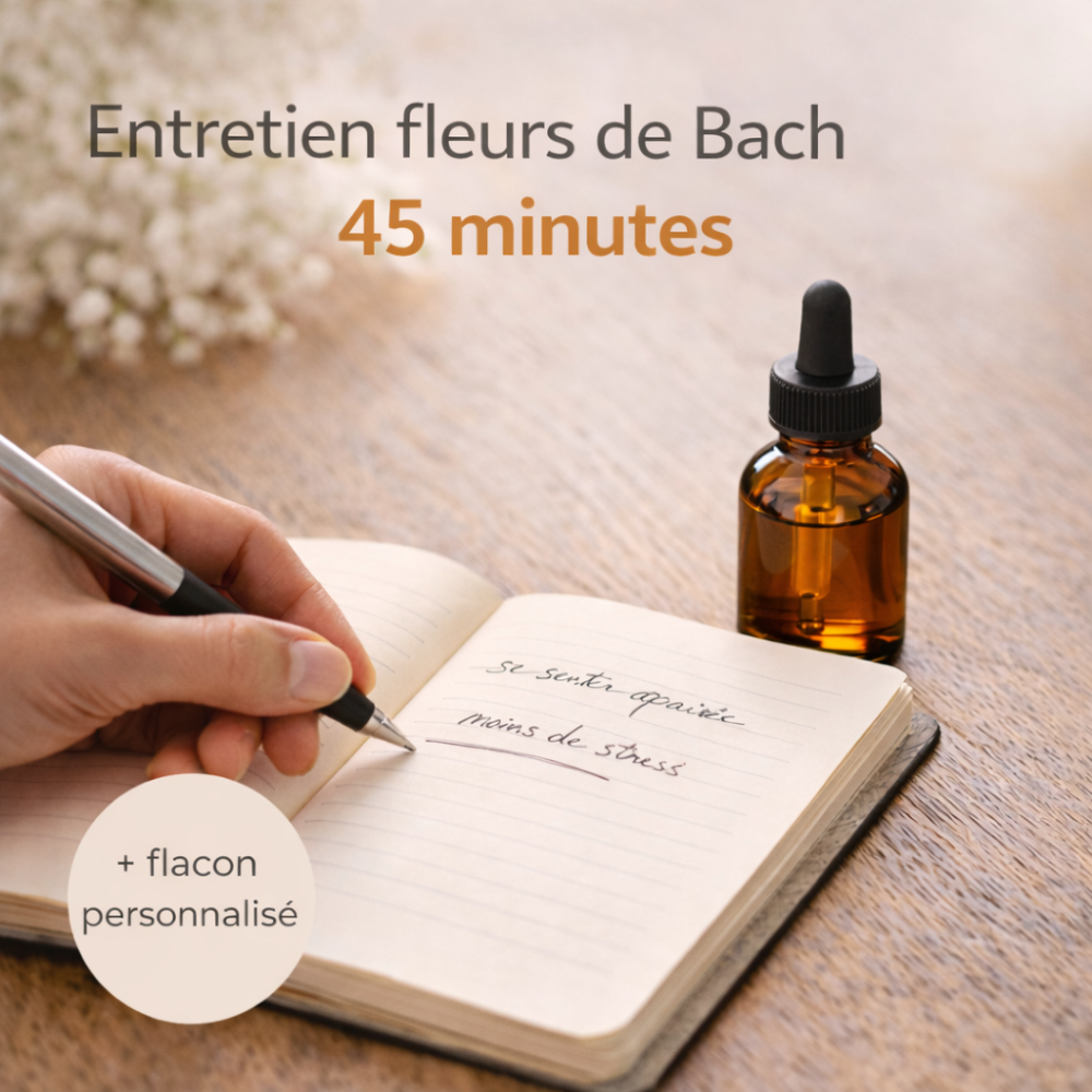 Entretien fleurs de Bach 45mn + flacon personnalisé [product.brand] 1 - mesfleursdebach.com 