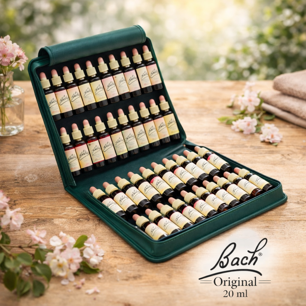 Trousse pleine 38 fleurs Bach Original 20ml + 2 rescue 20ml Mes Fleurs de BACH 1 - mesfleursdebach.com 