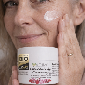 Crème Anti-Âge Cocooning Alchimy aux Fleurs de Bach et à l'acide hyaluronique Alchimy 1 - mesfleursdebach.com 
