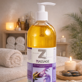 Huile de massage 500 ML Bien-être Z-Massage Laboratoire Mint-e 1 - mesfleursdebach.com 