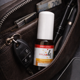 Spray gorge Bio Immuno4 20 ml aux fleurs de Bach Laboratoire Mint-e 1 - mesfleursdebach.com 