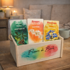Cartes en bois des 38 fleurs de Bach par Magalie Cortinovis [product.brand] 1 - mesfleursdebach.com 
