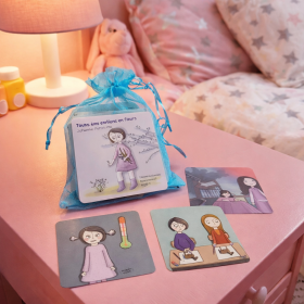 Cartes pour les enfants "Mes émotions en Fleurs", par Johanne Potums - 10*10cm Mes Fleurs de BACH 1 - mesfleursdebach.com 