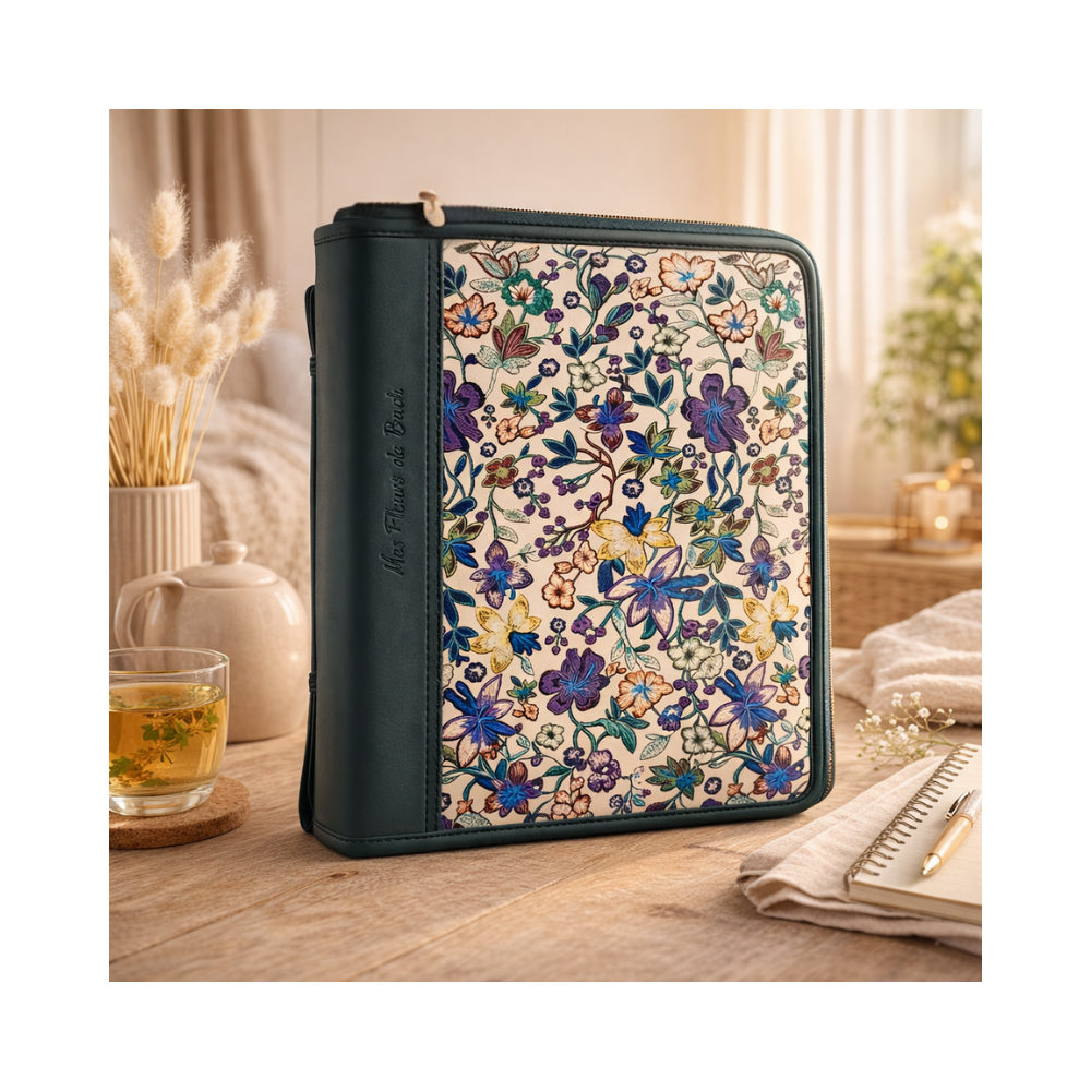 Trousse vide 10ML de Healing Herbs fleurie violette pour 40 flacons Mes Fleurs de BACH 1 - mesfleursdebach.com 