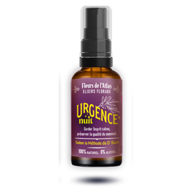Urgence Rescue sans alcool nuit spray 30 ml - Les Fleurs de l'Atlas Fleurs de l'Atlas - Sans alcool 1 - mesfleursdebach.com 