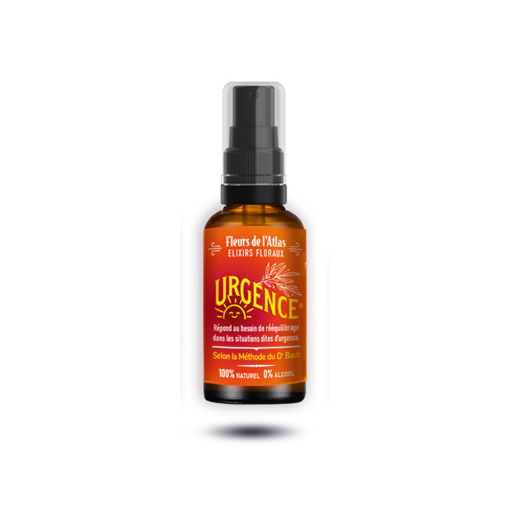 Urgence Rescue sans alcool jour spray 30 ml - Les Fleurs de l'Atlas Fleurs de l'Atlas - Sans alcool 1 - mesfleursdebach.com 