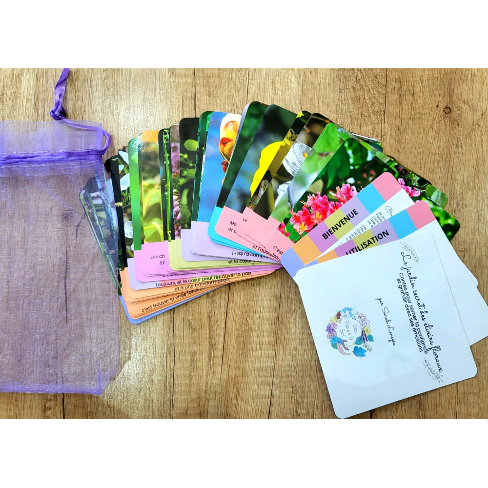 Cartes - Le jardin secret des élixirs floraux par Sarah Lenègre [product.brand] 1 - mesfleursdebach.com 