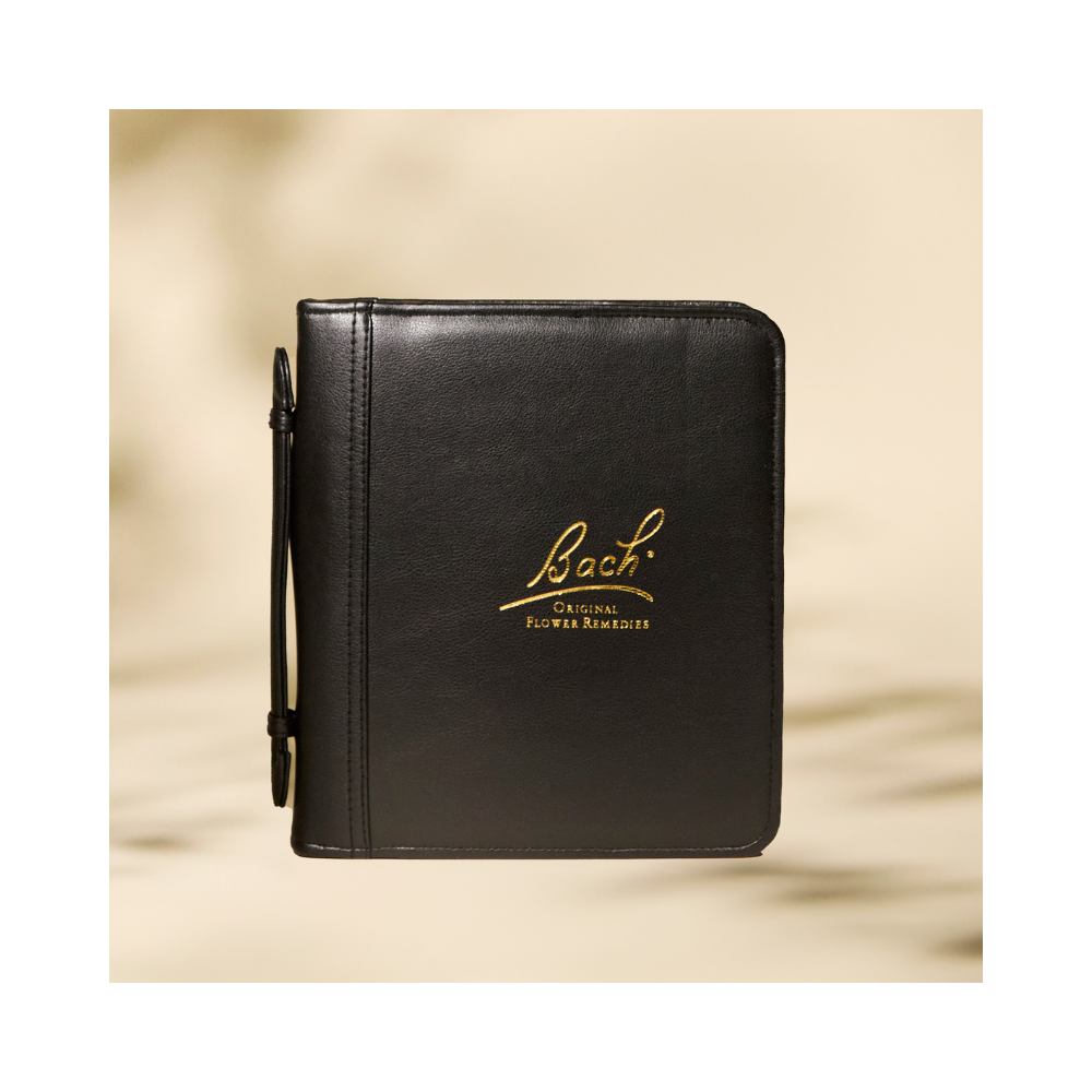 TROUSSE VIDE EN CUIR GRAND MODÈLE NOIRE POUR 40 FLACONS BACH ORIGINAL 20 ML Bach Original Nelsons 1 - mesfleursdebach.com 