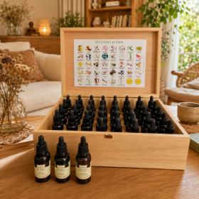 Sans alcool 30ml Coffret plein chêne 38 fleurs de Bach Atlas + 2 élixirs d'urgence [product.brand] 1 - mesfleursdebach.com 