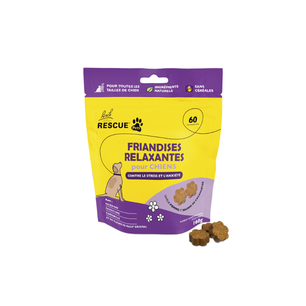 RESCUE PETS FRIANDISES RELAXANTES POUR CHIENS 160 G [product.brand] 1 - mesfleursdebach.com 