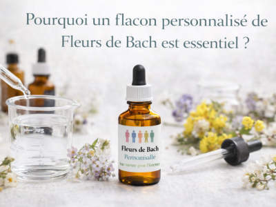 Pourquoi un flacon personnalisé de Fleurs de Bach est essentiel ?
